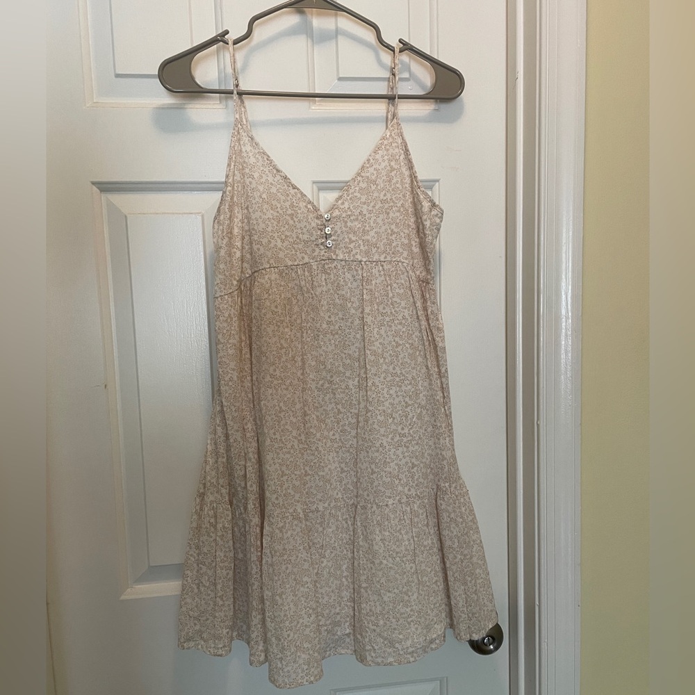 Wild Fable Cream Floral Sleeveless Dress